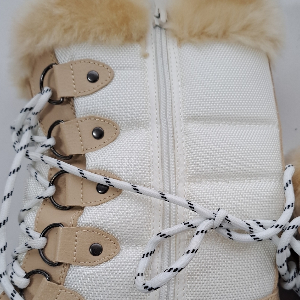 Dream Pairs Women's Winter Boots with Faux Fur in Tan and Black - Picture 5 of 16